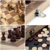 JurciCat Wooden Chess Portable Foldable Chess Game Chess Board Wood
