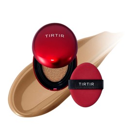 [*Mini Size*] TIRTIR Mask Fit Red Cushion Foundation | Japan's No.1 Choice for Glass skin, Long-Lasting, Lightweight, Buildable Coverage, Semi-Matte (35N Walnut, 4.5g (Pack of 1))