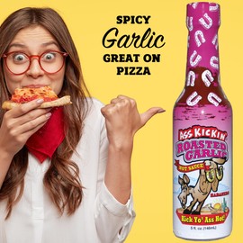 Kickin' Roasted Garlic Hot Sauce - 5 oz – Try if you dare – Perfect Gourmet Gift for the Hot Sauce Fan