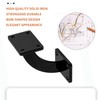 Handrail Brackets, 4 Pcs Heavy Duty Hand Rail Brackets, Black
