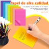8 pads Notas Adhesivas, Súper Adhesivas, Doble poder de adhesión,