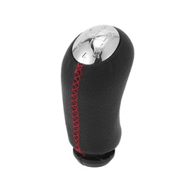 TUCKBOLD 5 Speed Manual Gear Shift Knob for Renault Captur I Durable No.8200079112 | Front Automotive Gearbox Stick Shifter Lever Knob Black Red Plastic 1 Pc