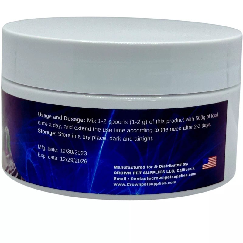 Grown Pet Supplies Probiotic 10 Billion Powder, Diarrhea, Muscles Growth