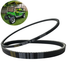 WASYDY Golf Cart Starter Generator Belt &Clutch Drive Belt Kit For Club Car DS 1997-UP, Precedent 2004-UP With FE290 and FE350 Motors,Compatible With OHV Kawasaki Gas Engine ，Replace 101916701,1016203