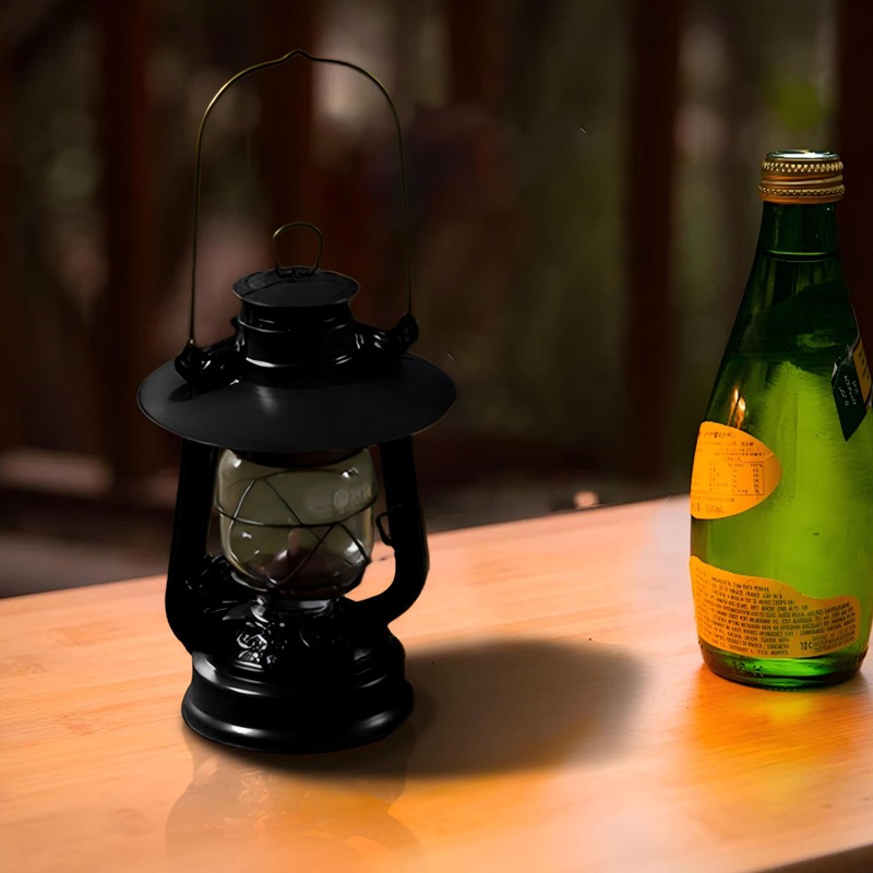Dates Lanterns Fuar Hand Lantern Shade Matte Black Aluminum Lightweight