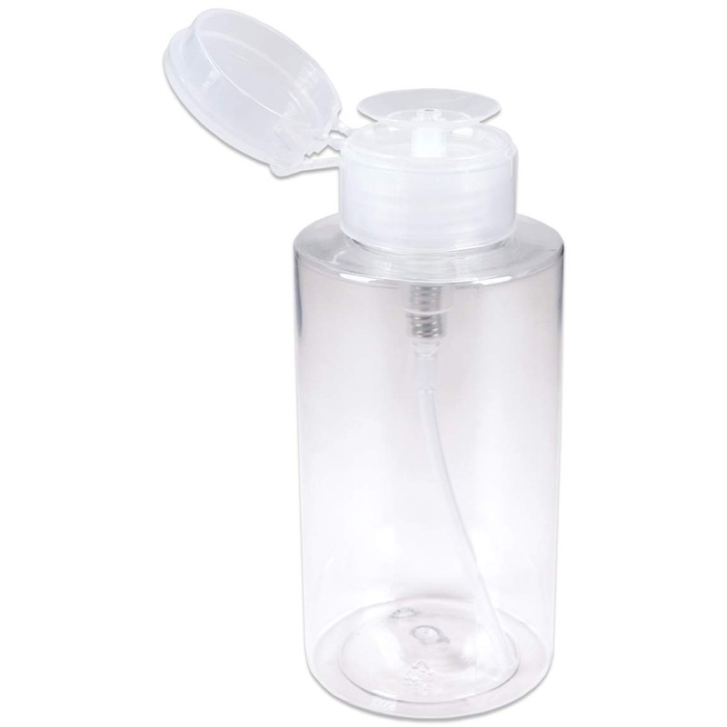 10oz Clear Push Down Pump Dispenser Empty Refillerble Bottle with