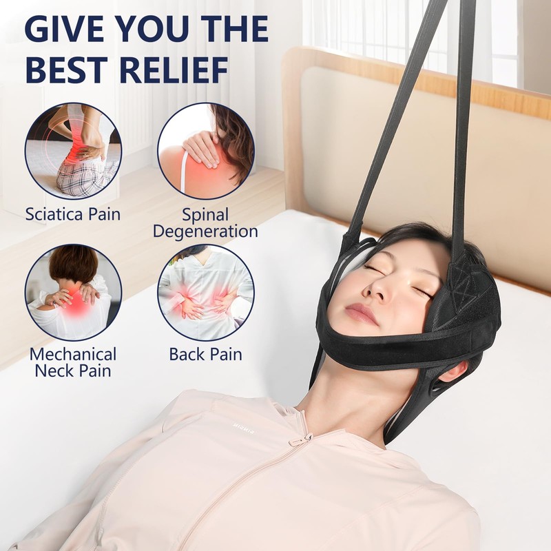 Ear Hole Cervical Traction Device，Adjustable Neck Traction Device & Posture