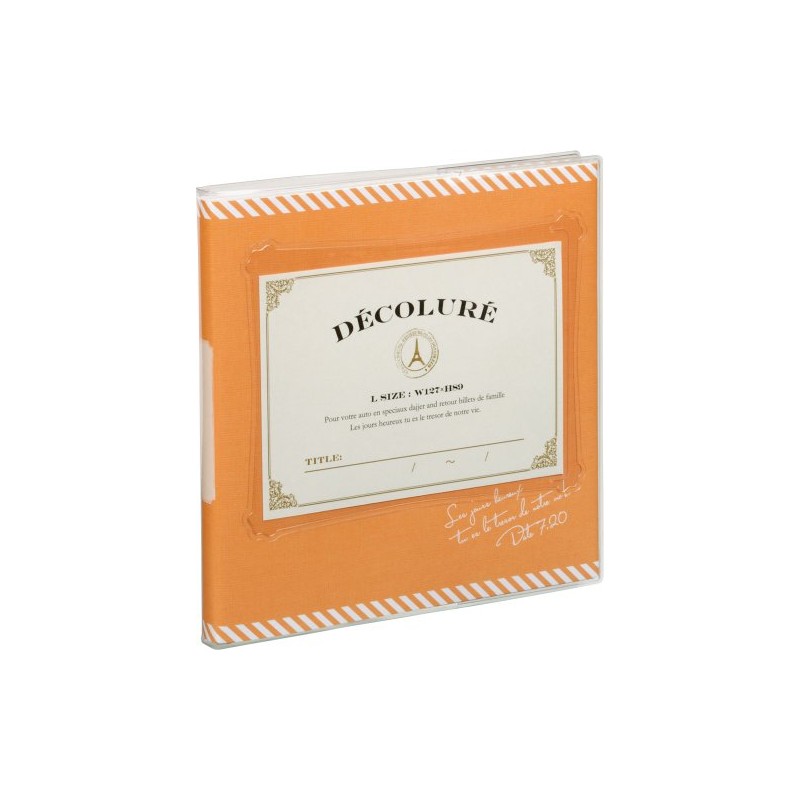 ナカバヤシ フリー アルバム かけるーのブックタイプ スクエアS イエロー アK-SB-101-Y