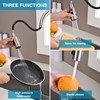 Metal Kitchen Faucet Head Replacement, 3-Function Pull Down Spray Head