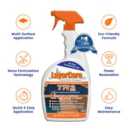 LayorCare TR3-800-QT - Pool Tile Sealer, Restorer, & Protectant for Pool Tiles - Wet Look Tile Sealer to Restore Pool Tile 1 Quart