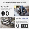 ulip (2-Pack) 60/70-6.5 Inner Tube Replacement Straight Vavle 10 Inch
