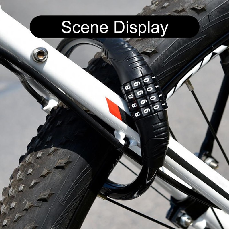 Bicycle lock, combination lock, bicycle 4-digit, pram lock, anti-theft, children's