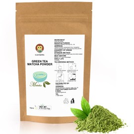 Gao Keng Green Matcha Tea 10 Single Serve Stick Packs For Cooking, Baking, Latte, Smoothie, Hot & Iced Drinks - Antioxidant-Rich, Helps Support Digestive Health - Unsweetened,Vegan(10 Count)