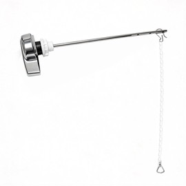 GDHeHKJi Universal Toilet Tank Handle Replacement, Side Mount, 304 Stainless Steel Rod, Fits Square Holes, Compatible with TOTO Kohler American Standard (1-Pack)