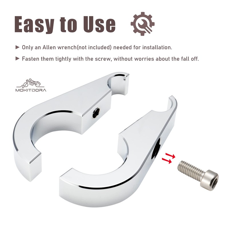 MoKitDora 1.5" Handlebar or Frame Mount Clutch Throttle Cable Clamp