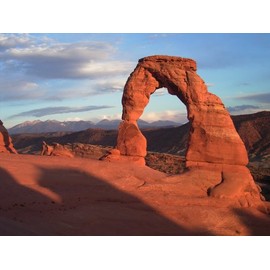 Sunset at Delicate Arch Photo Arches National Park Utah Photo 8x10