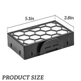 SaferCCTV Hepa Foam and Felt Filter Replacement Set Compatible with Shark Canister Vacuum CZ500UKT, CV100UKT, CZ2001, CZ351, Part XHPCZ350, XFFKCZ350, 3Pack