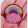 Neurodivergent Rainbow Neurodiversity Brain ADHD Autism Autistic ADHD OCD Pin