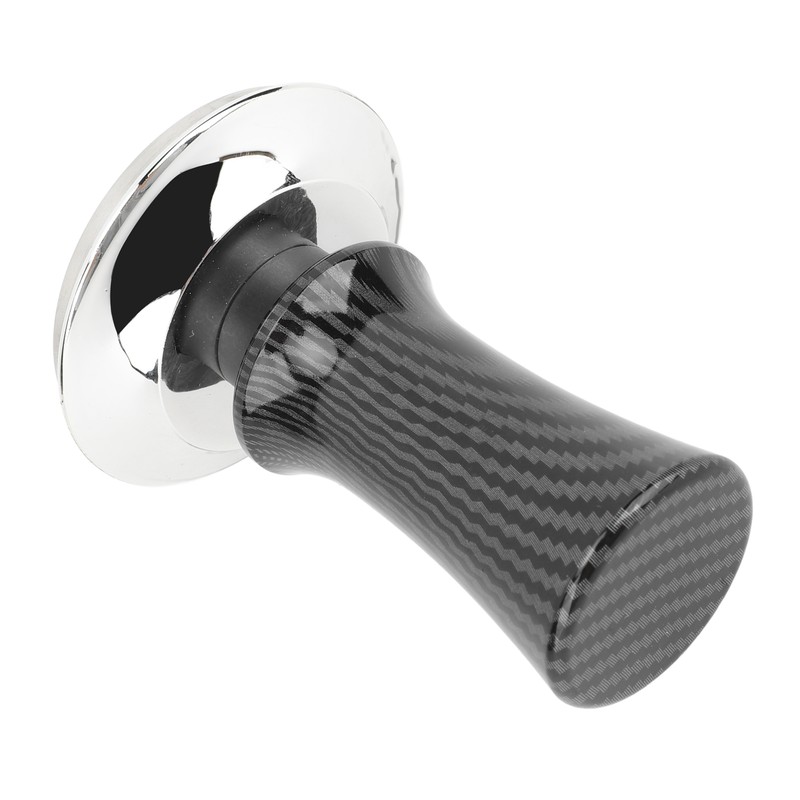 58mm Coffee Tamper Carbon Fiber Elastic Handle Stainless Steel Bottom