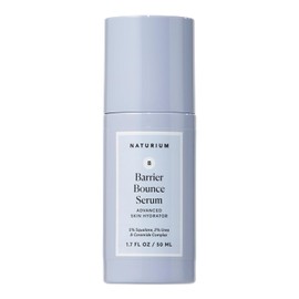 Naturium Suero Barrier Bounce, rellena e hidrata la cara, cuello y pecho, refuerzo de hidratación y cuidado de la piel con complejo de escualeno y ceramida, 1.7 onzas líquidas
