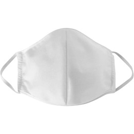 Mouth Guard 100% Cotton Washable Pack of 10 White, White