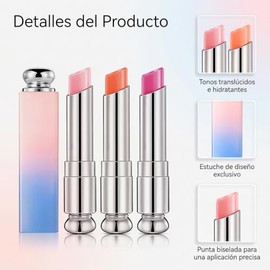 3Pzs Bálsamo Labial que Cambia de Color