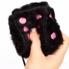YGMONER White Fuzzy Dice for Car Rear View Mirror, Pair