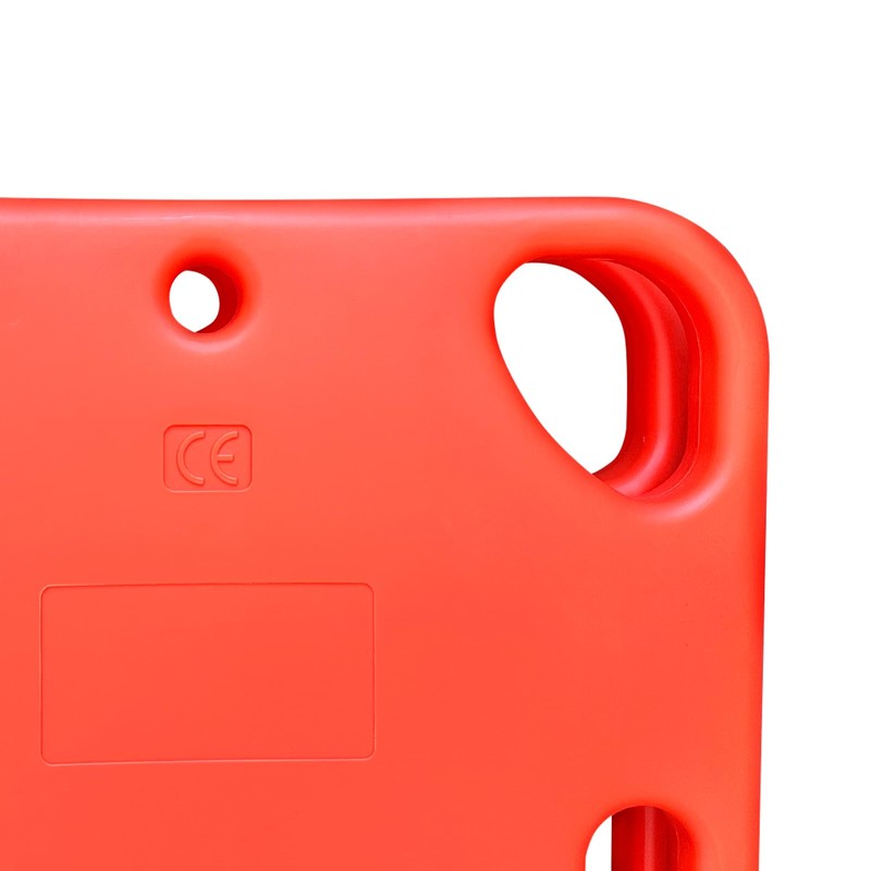 Folding Plastic Spinal Board Stretcher, Water-Floatable Lightweight Rescue Stretcher, Compact