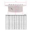 120mm White Round Ventilation Grille Cover with Anti-Fly Net for