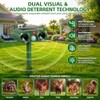 Solar Ultrasonic Animal Repeller 4 Pack Sonic Fortress Pro Deer