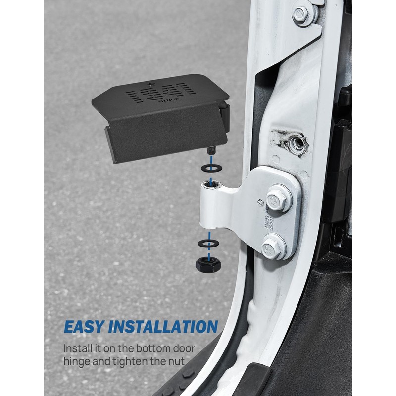 JOYTUTUS Upgraded 120° Wrangler Foot Pegs Compatible with Wrangler JK