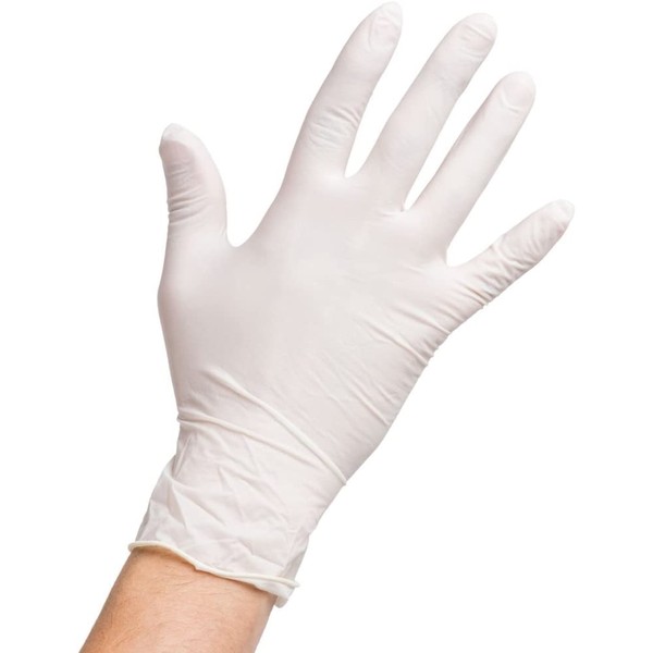 SAFEGUARD Latex Powder Free Gloves, X-Large, 100 Count