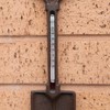 Cast Iron Wall Mounted Trowel Spade Outdoor Garden Tool Thermometer