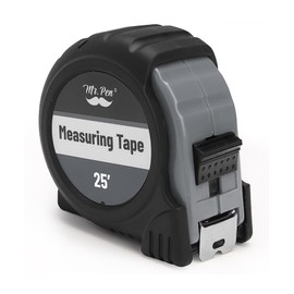 Mr. Pen- 25-Foot Steel Measuring Tape, Gray, With Fractions, Easy Read, Retractable