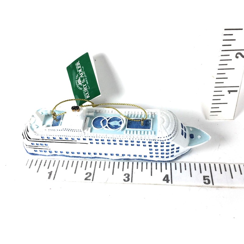 Kurt Adler Cruise Ship Christmas Ornament