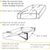 QiKKago Adjustable Mattress Strap, Soft and Comfortable with Christmas Decoration-Q