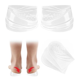 Overpronation Insoles,Adjustable 3-Layer Heel Wedge Insoles for Overpronation and Supination Correction, Orthotic Inserts for Men and Women with Xo Leg Shape (Large)