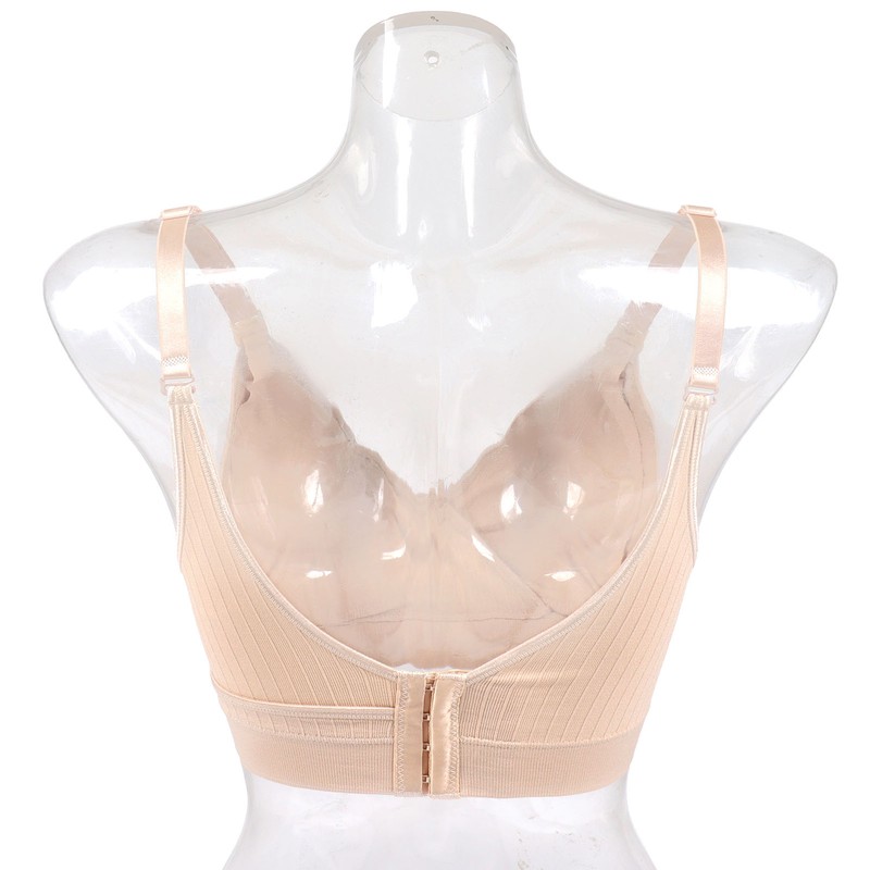 Nursing Bra Front Top Buckle Widened Flanks Four Row Buckle