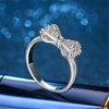 Uloveido Girl's 925 Sterling Silver White Gold Plated Clear CZ