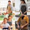 jiuzcare BBQ Apron for Men 76 cm Cotton Apron with