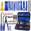 Poraxy Trim Removal Tool, 120Pcs Car Panel Door Audio Removal