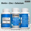 Vispura Biotina 10000 Mcg Zinc Selenio, Vegano, 365 Tabletas Na