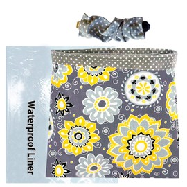 NeatCarBags Trash bin for car - Car Garbage Bag Hanging Front Seat - Small Cute Car Trash Bag with Reusable and Waterproof Liner and Disposable Bags for Auto Trash (Mini Grey Clip-On)