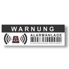 Deterrent Stickers for Burglar and Theft - Warning - Alarming