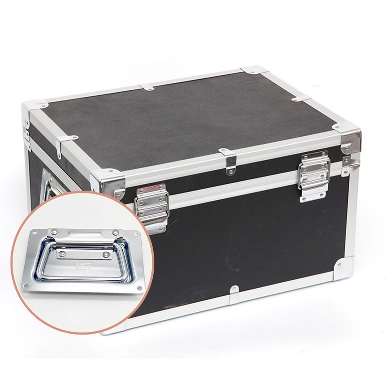 Pack of 2 Folding Handle Hardware Boxes Handles Spring-Loaded Box