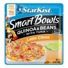 StarKist Smart Bowls Latin Citrus, 4.5 oz Pouch (Pack of 12) – Features Quinoa & Beans with Wild Caught Tuna