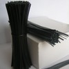 1000pcs 5"(12.7cm) Plastic Black Twist Ties