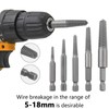 Wjelet 1/4" Hex Shank Screw Extractor, Damaged Screw Extractor Set,