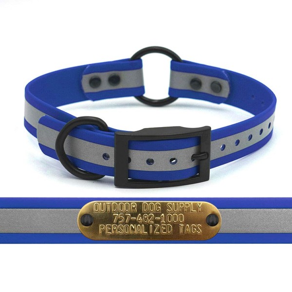 SoftFlex Reflective 1" D & Center Ring Dog Collar with