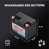 UPLUS GEB4L-B GEL Motorradbatterie 12V 50A 3Ah Rollerbatterie
